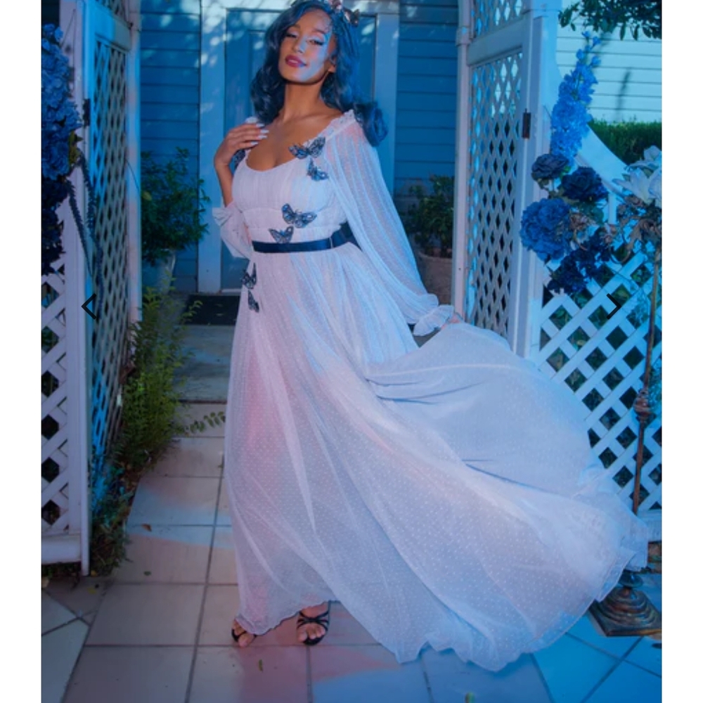 La Femme En Noir Corpse Bride Emily Butterfly Dress